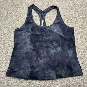 lululemon athletica Black Tie-Dye Tank Top